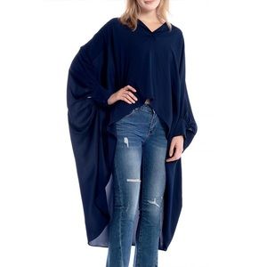 Lapel Unbalanced Wide Top